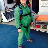 Fat, green, and ready to skydive.